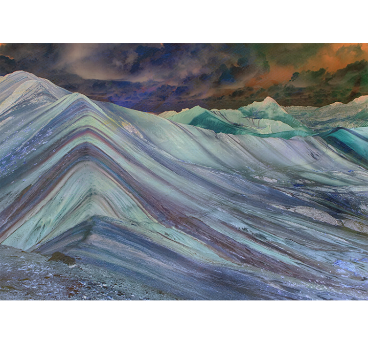 Fotomurais de paisagens formação de terreno montanhoso - TenStickers