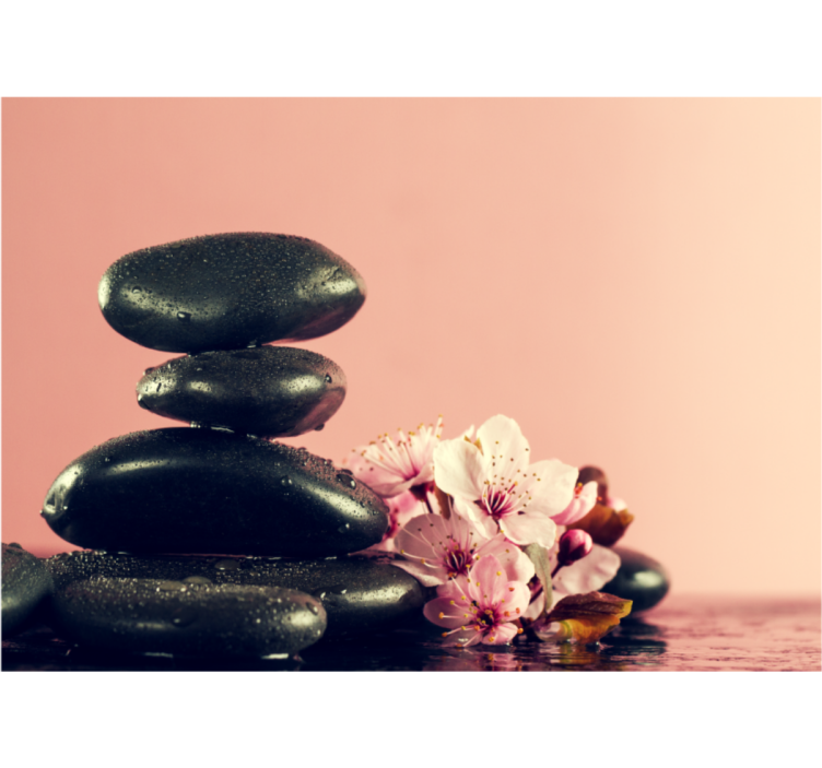 Mural de parede zen serenidade de pedras - TenStickers