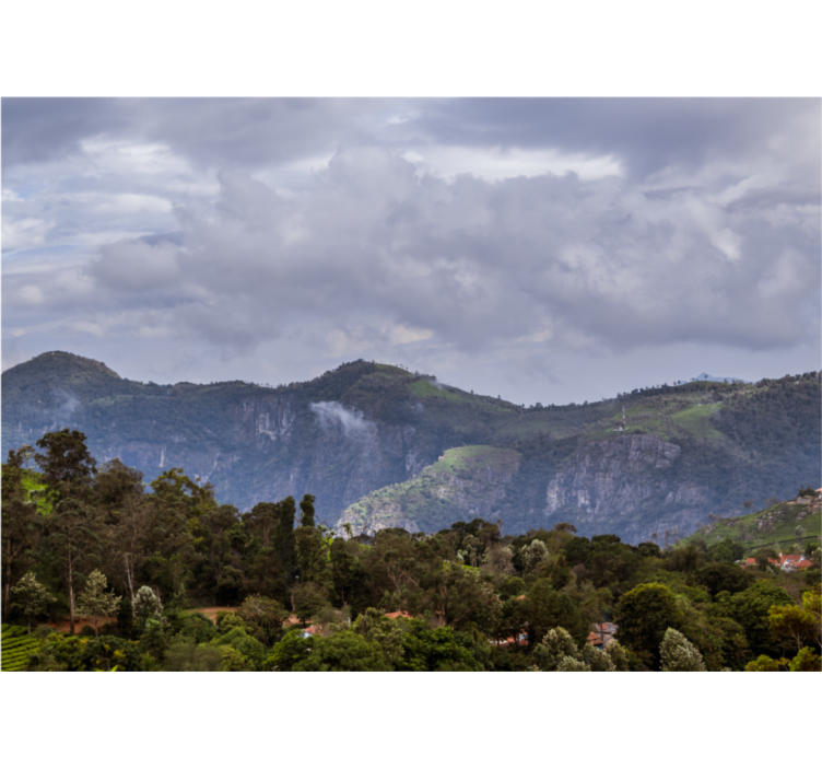 Fotomurais de paisagens vista serena das montanhas - TenStickers