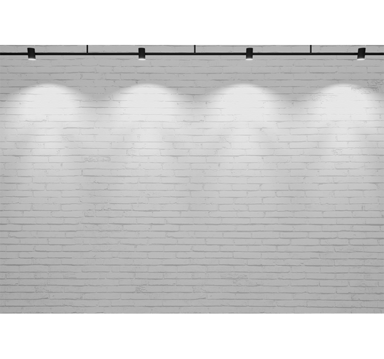 Fotomurais texturas e padrões textura de tijolo branco - TenStickers