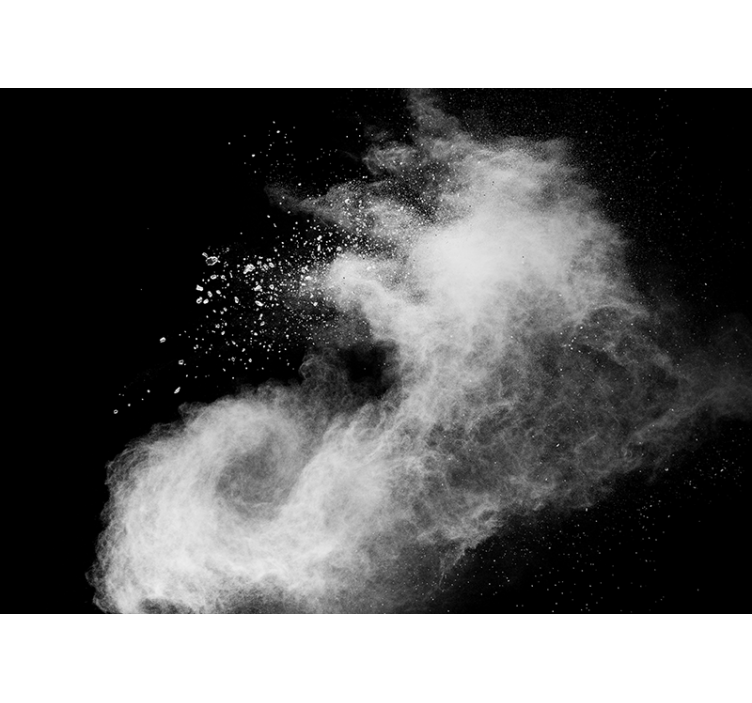 Murais de parede 3d efeito nuvem de fumaça - TenStickers