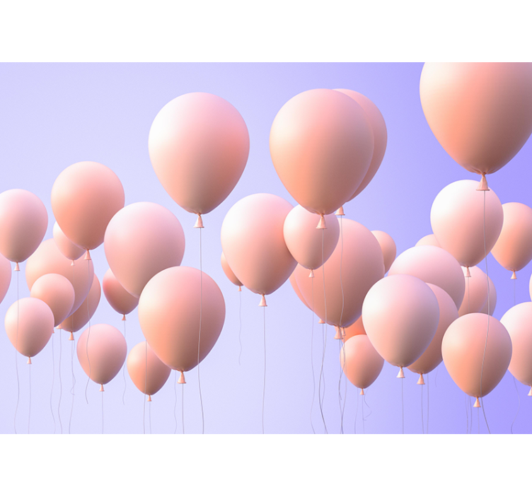 Mural de parede amor momentos alegres com balões - TenStickers