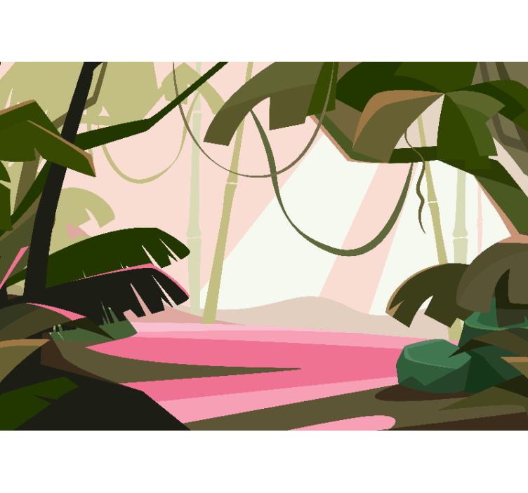 Fotomural selva cena tropical luxuriante - TenStickers