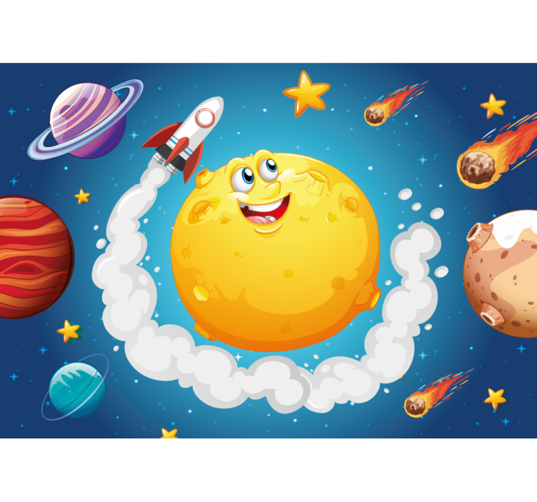 Mural de parede fantasía tema aventura espacial - TenStickers