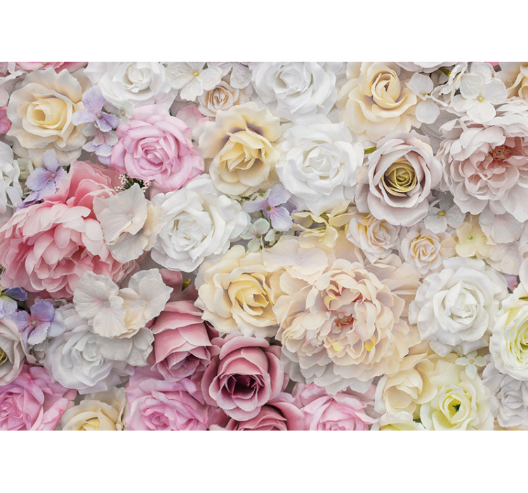 Fotomurais flores composição de rosas elegantes - TenStickers