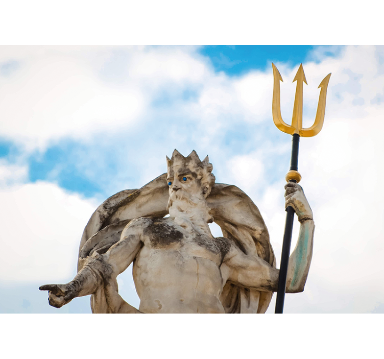 Mural de parede arte governante mítico do oceano - TenStickers