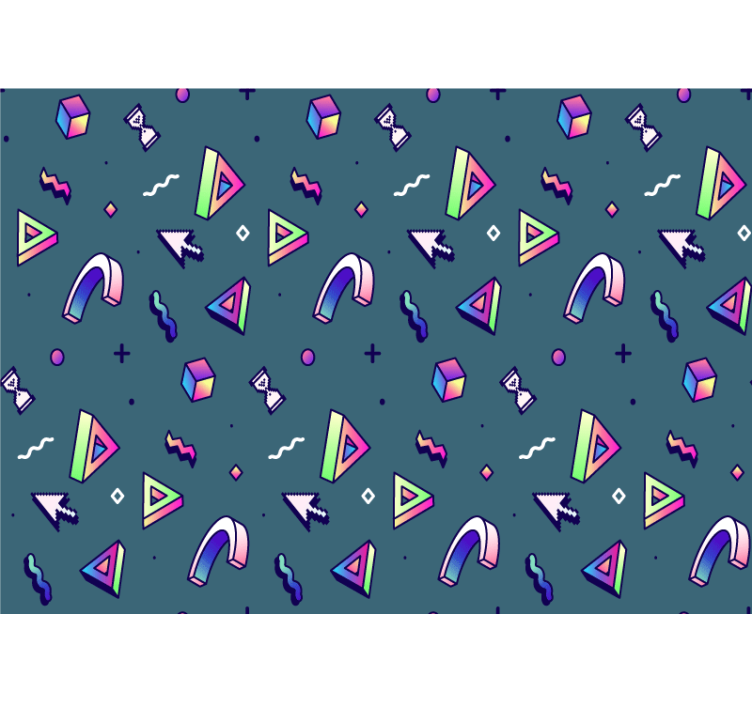 Mural de parede amor exploração de formas geométricas - TenStickers