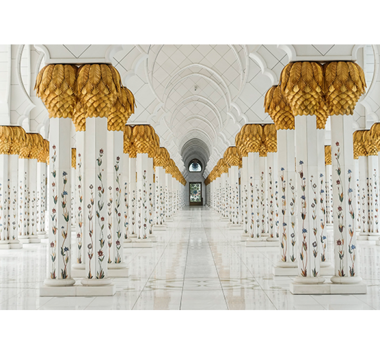 Mural de parede africano foyer da coluna majestosa - TenStickers