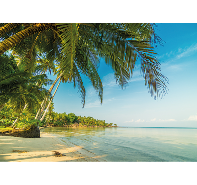 Mural de parede natureza cena de praia tranquila - TenStickers