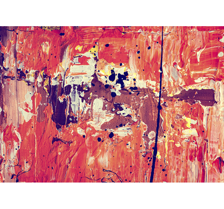 Mural de parede abstrato expressão abstrata vibrante - TenStickers