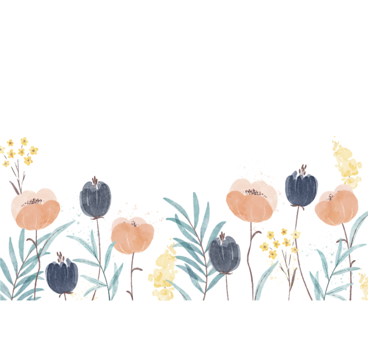 Fotomurais flores composição floral encantadora - TenStickers