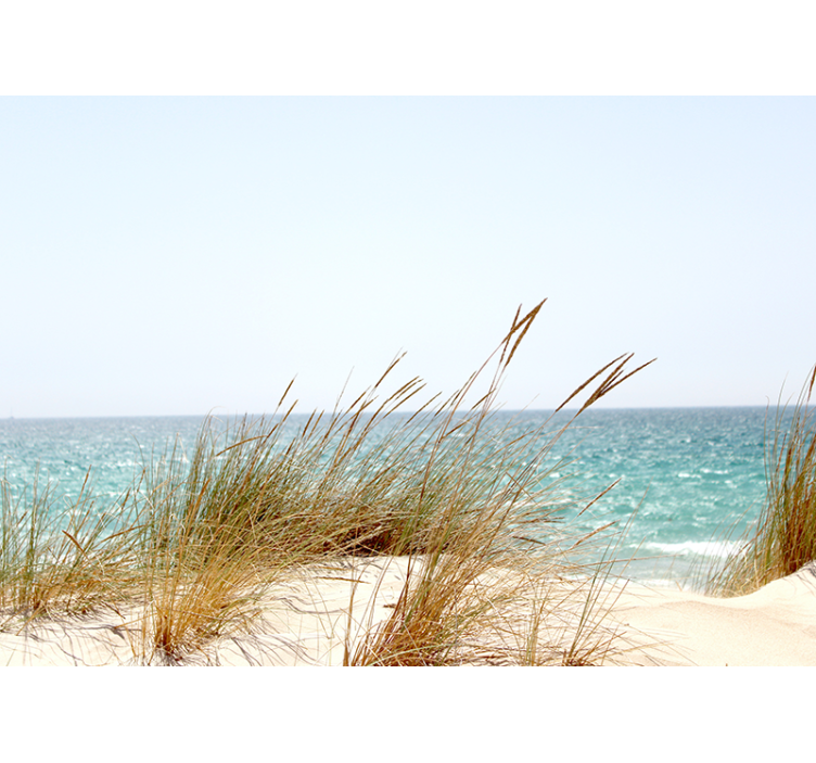 Mural de parede natureza vista tranquila da praia - TenStickers