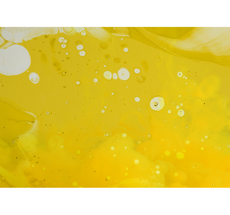 Mural de parede abstrato padrões amarelos envolventes - TenStickers