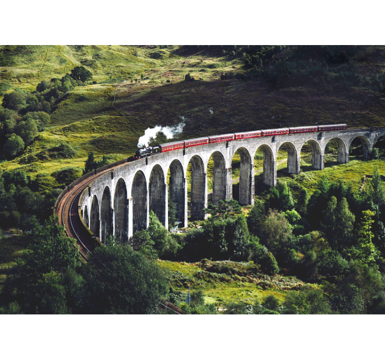 Fotomurais cidades e países ponte ferroviária icônica - TenStickers