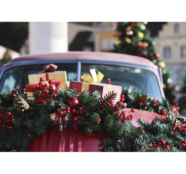 Mural de parede natal presentes festivos de fim de ano - TenStickers