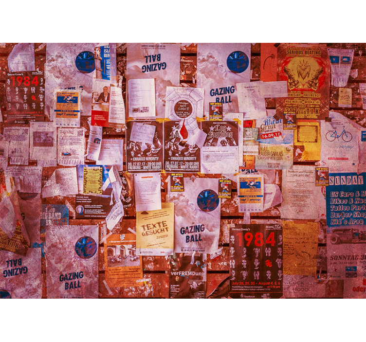 Mural de parede de arte urbana pôster de colagem urbana - TenStickers