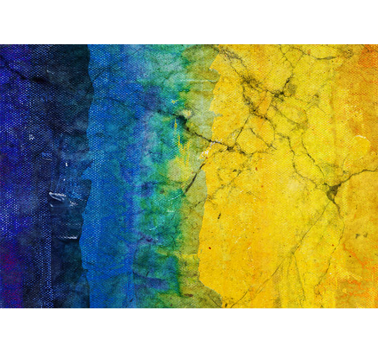 Mural de parede abstrato com misturas de cores vibrantes - TenStickers