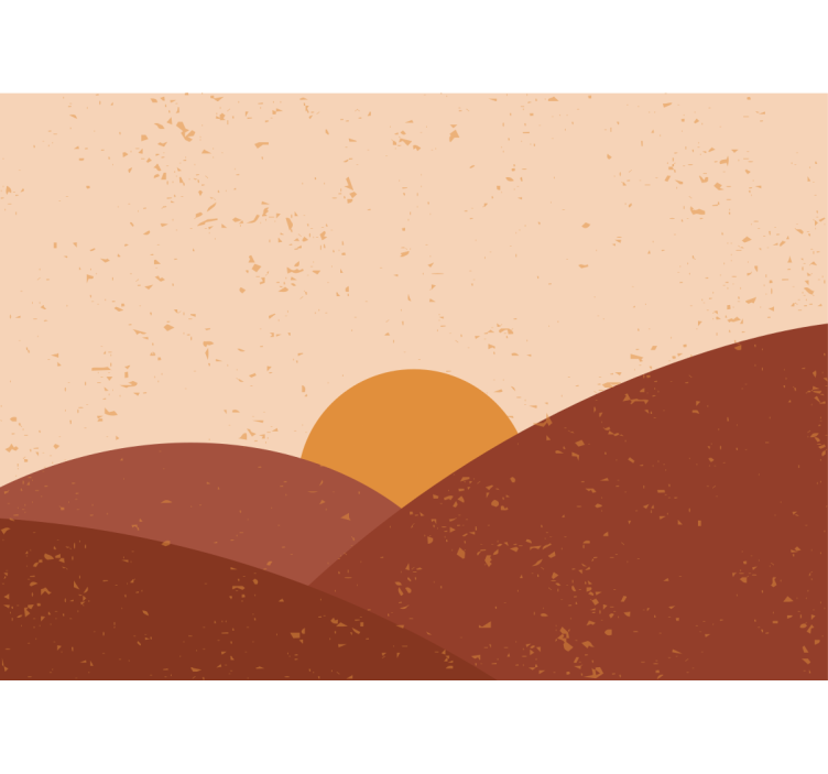 Fotomurais de paisagens crepúsculo acima dos picos - TenStickers