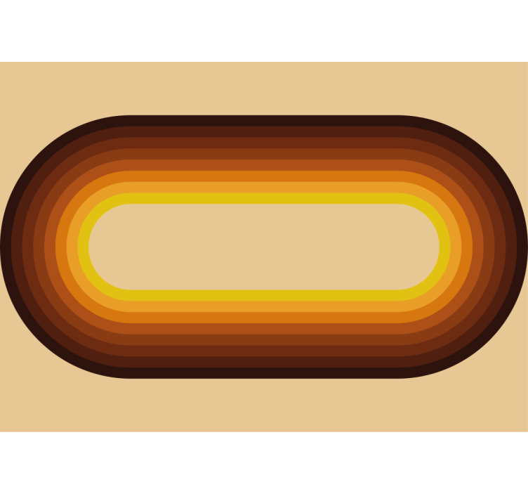 Fotomurais texturas e padrões padrão circular retrô - TenStickers