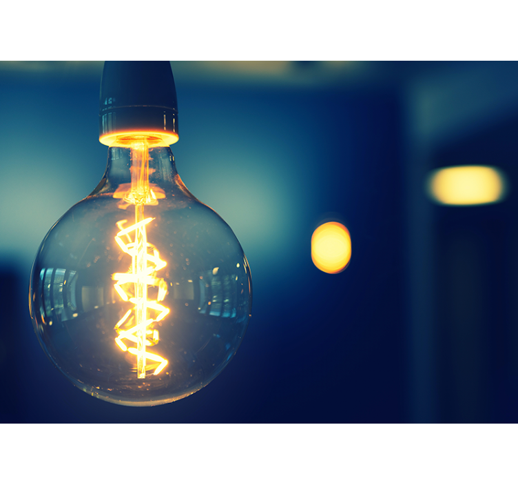 Mural de parede com frases luminárias elegantes - TenStickers