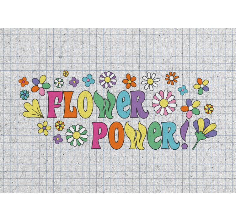 Fotomurais flores com design poder das flores - TenStickers