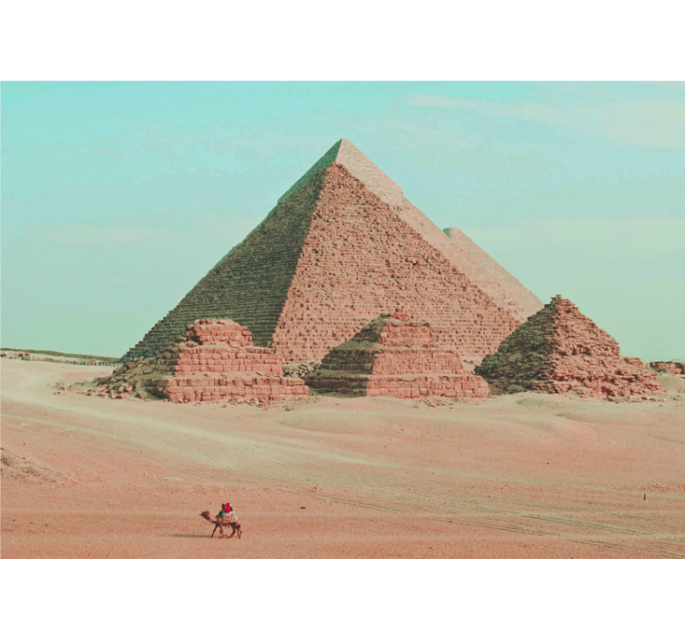 Fotomurais cidades e países pyramides e imagens de camelos - TenStickers