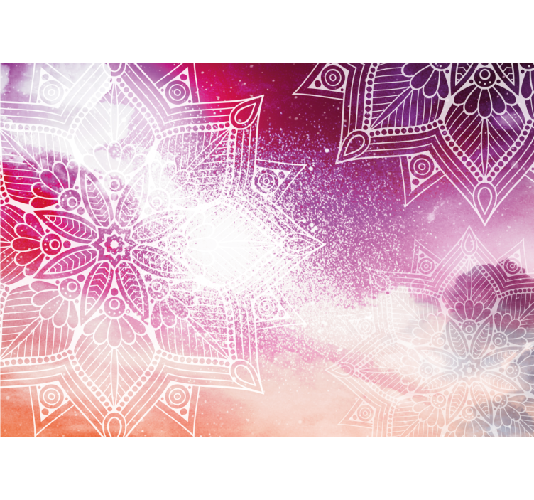 Mural de parede mandalas com motivos elaborados - TenStickers