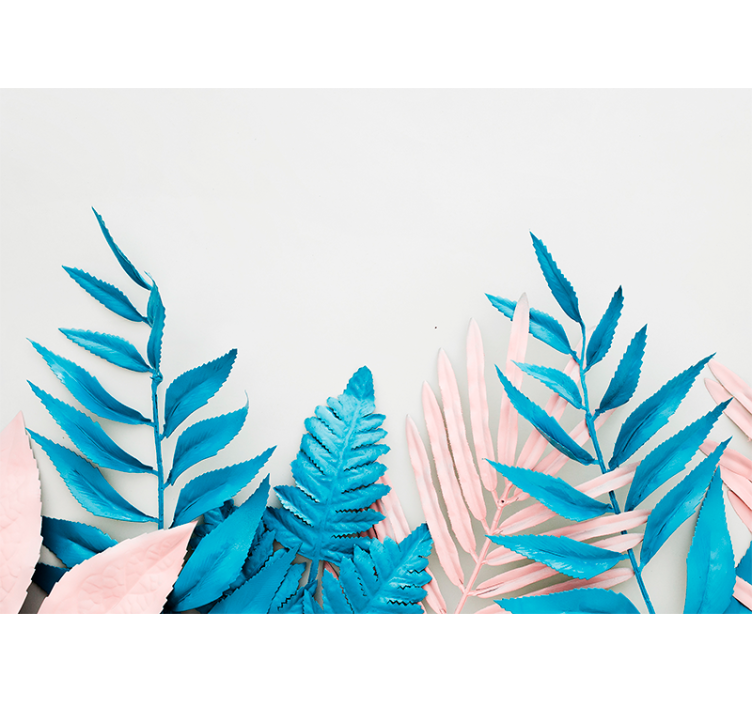 Mural de parede natureza com design de folhas tropicais - TenStickers