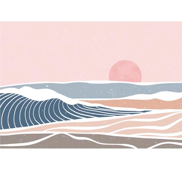 Mural de parede natureza cena costeira serena - TenStickers