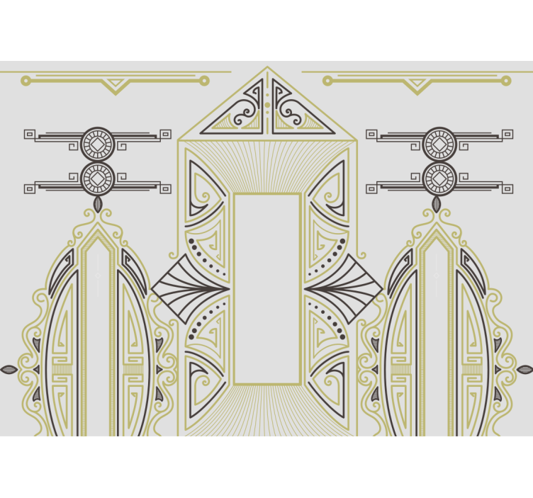 Mural de parede arte elegância geométrica - TenStickers