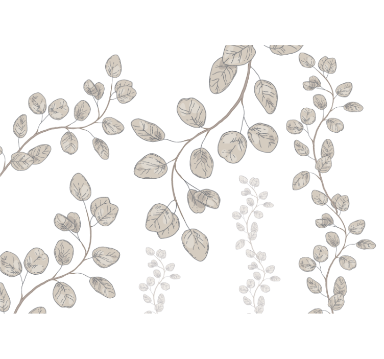 Fotomurais flores Folhas jovens estilo provençal - TenStickers