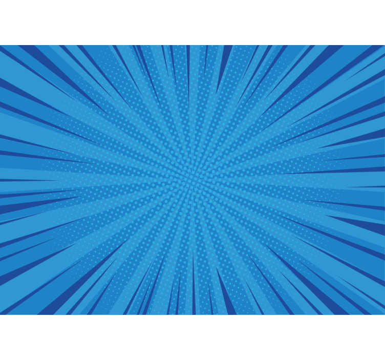 Azul pop com fundo em quadrinhos vintage fotomural de pa - TenStickers