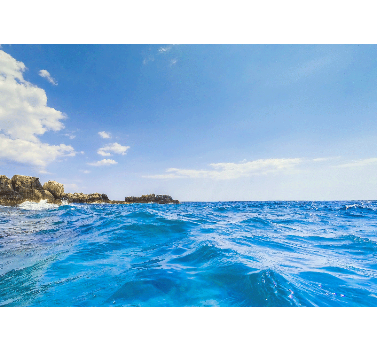 Mural de parede mar serenidade das ondas costeiras - TenStickers