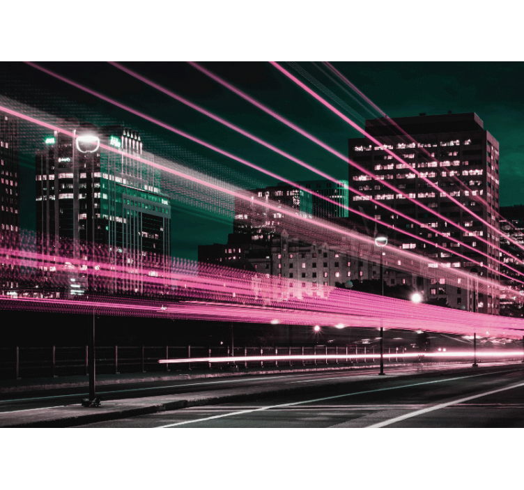 Fotomurais cidades e países corrida do horizonte urbano - TenStickers