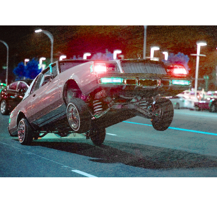 Mural de parede veículos acrobacia de carros clássicos - TenStickers