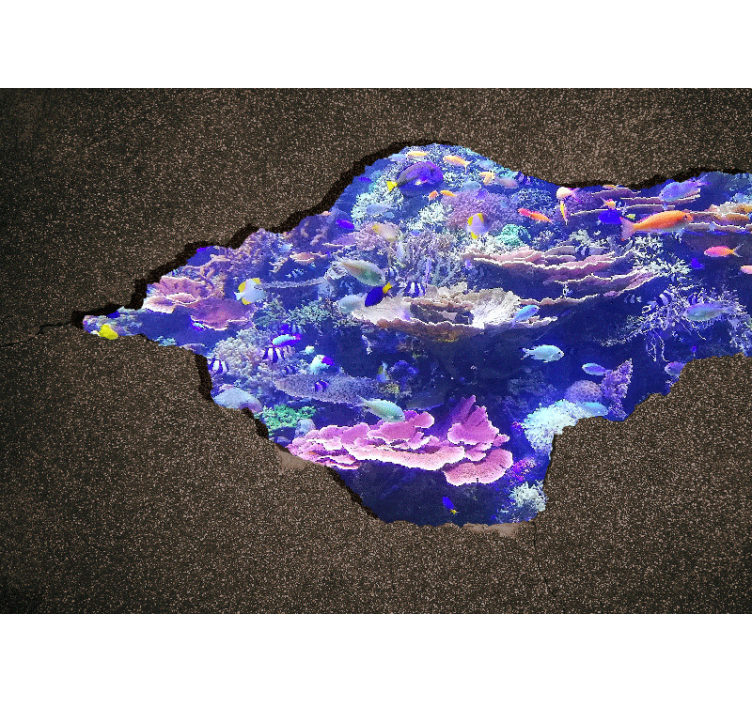 Mural de parede natureza paisagem coral submersa - TenStickers