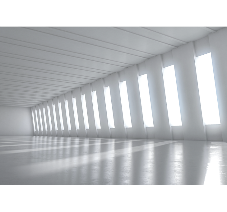 Murais de parede 3d espaço minimalista iluminado - TenStickers