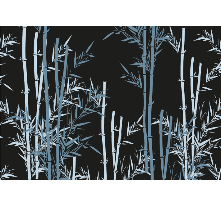 Mural de parede bambu com design de floresta de bambu - TenStickers