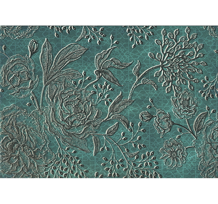 Fotomurais flores com design floral intrincado - TenStickers