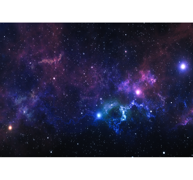 Mural de parede espaço paisagem de nebulosa celestial - TenStickers