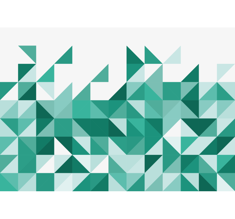 Mural de parede abstrato com padrão de triângulos - TenStickers