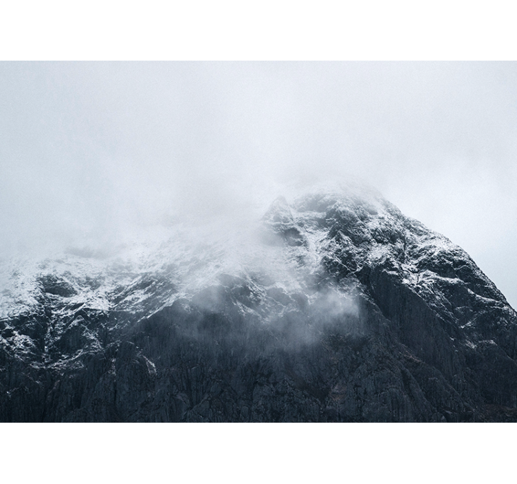 Mural de parede montanha cume gélido da montanha - TenStickers