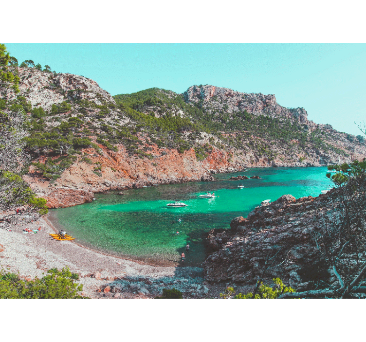 Fotomurais de paisagens vista da baía à beira-mar - TenStickers