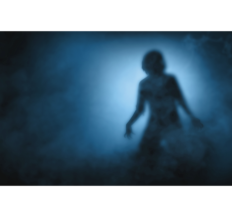 Fotomural decorativo silhueta de zombie - TenStickers