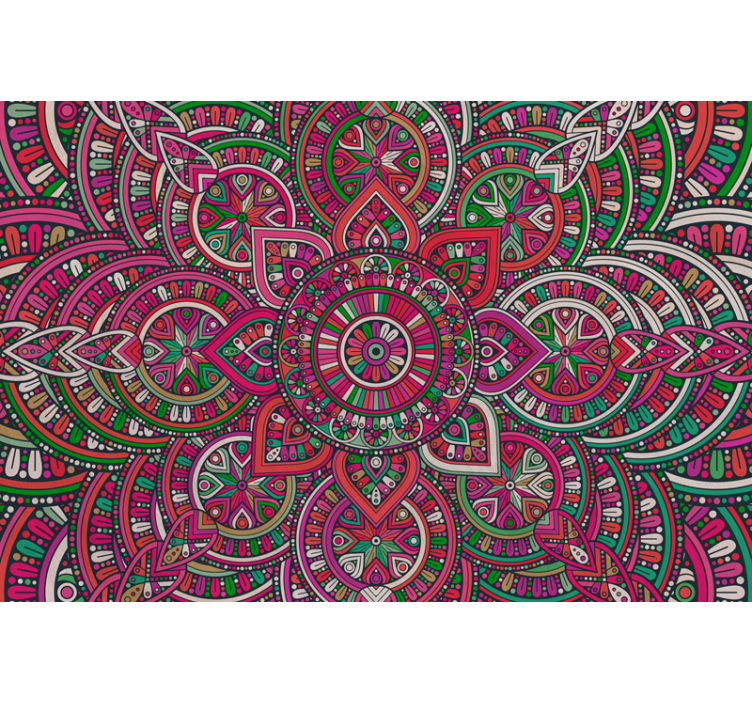 Mural de parede mandala boho - TenStickers