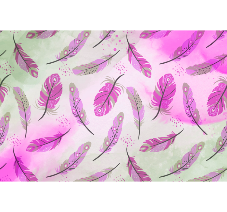 Mural de parede penas boho style - TenStickers