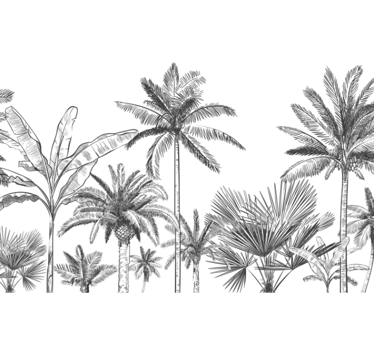 Mural de parede painel da selva - TenStickers