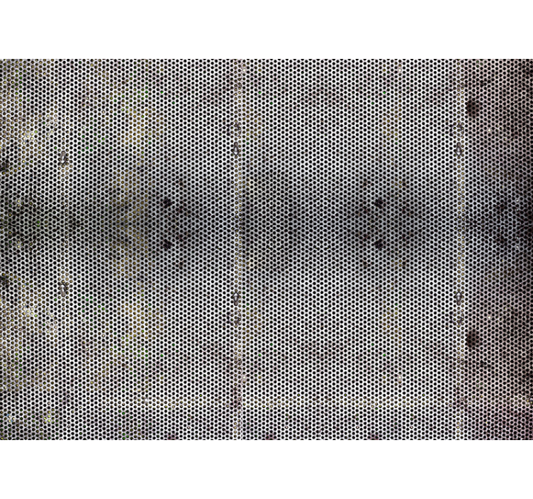 Papel de parede imitação de metal perfurado - TenStickers