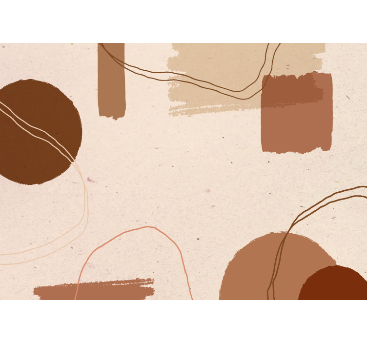 mural de parede terracota design abstrato - TenStickers