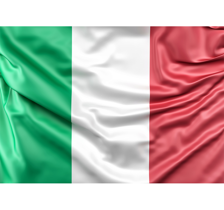 Mural de parede bandeira italiana - TenStickers